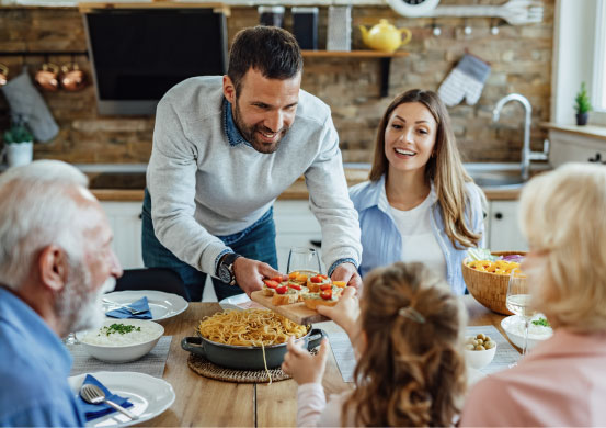 SNAP family meal