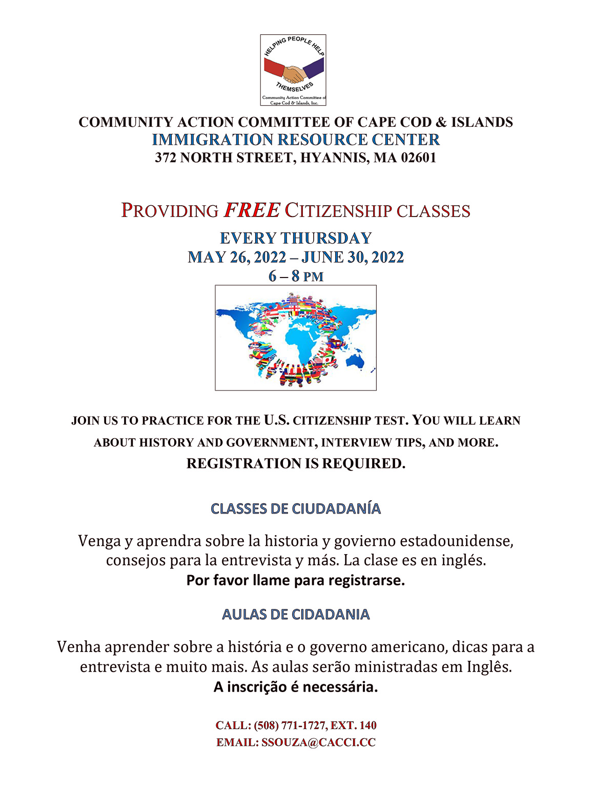 Citizenship Classes May-June